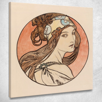 Vetrata Per La Facciata Della Boutique Fouquet 2 Alphonse Mucha amu128 quadro stampato su tela