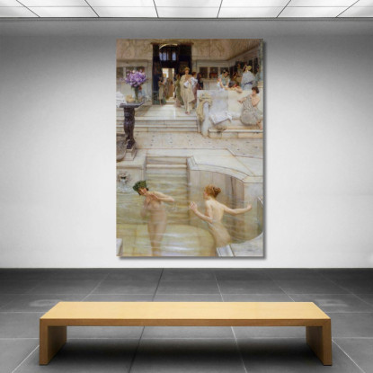 Una Consuetudine Preferita Lawrence Alma-Tadema lat3 quadro stampato su tela