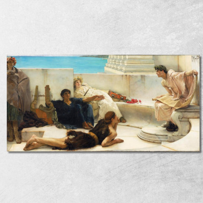 Una Lettura Da Omero Lawrence Alma-Tadema lat7 quadro stampato su tela