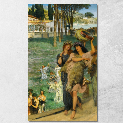 Una Festa Di Primavera Sulla Strada Per Il Tempio Di Cerere Lawrence Alma-Tadema lat9 quadro stampato su tela