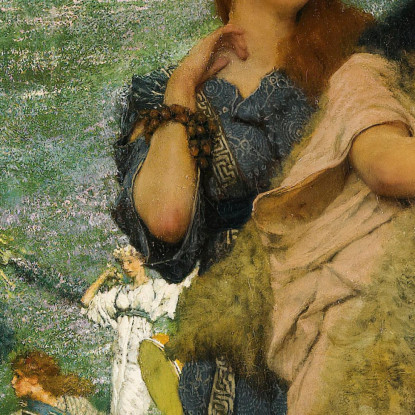 Una Festa Di Primavera Sulla Strada Per Il Tempio Di Cerere Lawrence Alma-Tadema lat9 quadro stampato su tela