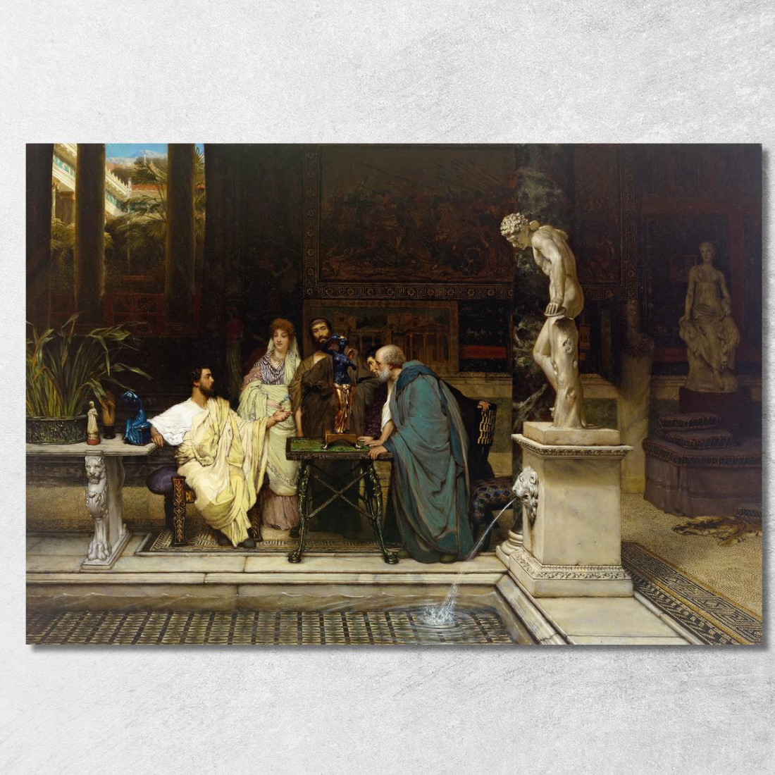 Un Amante Dell'Arte Lawrence Alma-Tadema lat10 quadro stampato su tela