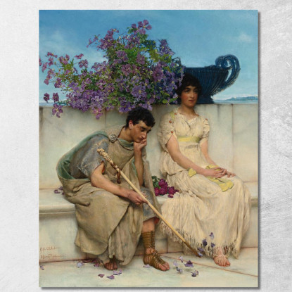 Un Silenzio Eloquente Lawrence Alma-Tadema lat12 quadro stampato su tela