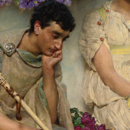 Un Silenzio Eloquente Lawrence Alma-Tadema lat12 quadro stampato su tela