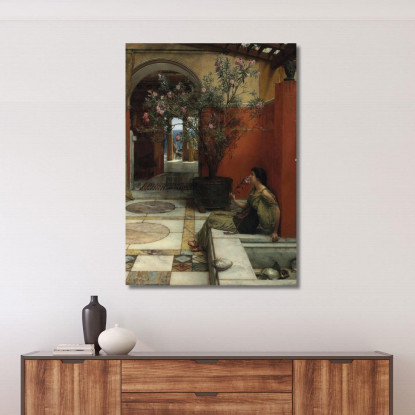 Un Oleandro Lawrence Alma-Tadema lat13 quadro stampato su tela