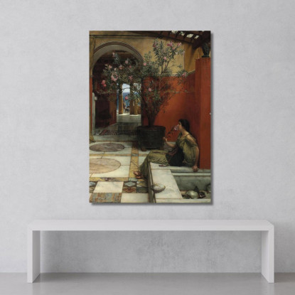 Un Oleandro Lawrence Alma-Tadema lat13 quadro stampato su tela