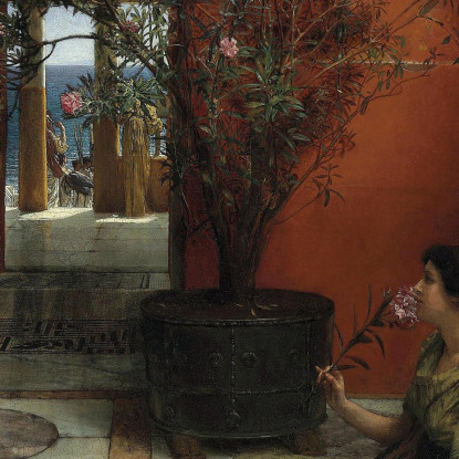 Un Oleandro Lawrence Alma-Tadema lat13 quadro stampato su tela