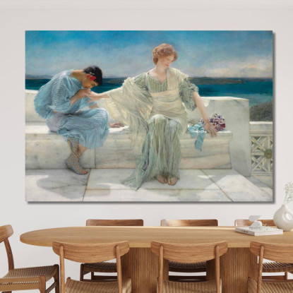 Non Chiedermi Altro Lawrence Alma-Tadema lat14 quadro stampato su tela