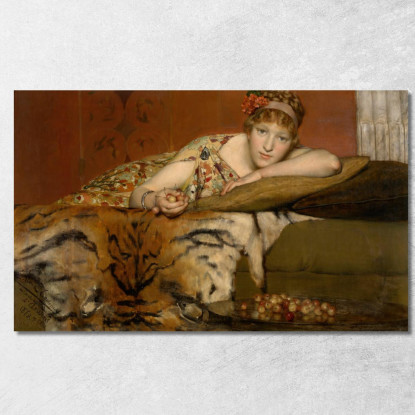 Ciliegie Lawrence Alma-Tadema lat17 quadro stampato su tela