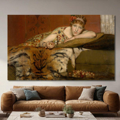 Ciliegie Lawrence Alma-Tadema lat17 quadro stampato su tela