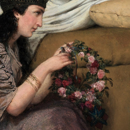 Glauco E Nidia Lawrence Alma-Tadema lat21 quadro stampato su tela
