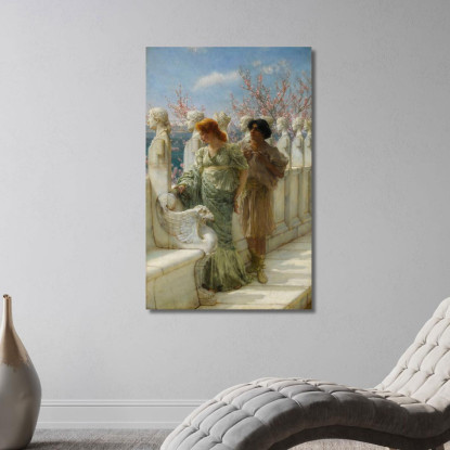 Generazioni Passate E Presenti Lawrence Alma-Tadema lat29 quadro stampato su tela