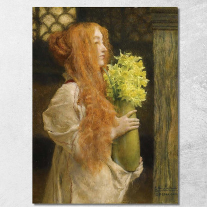 Fiori Di Primavera Lawrence Alma-Tadema lat35 quadro stampato su tela