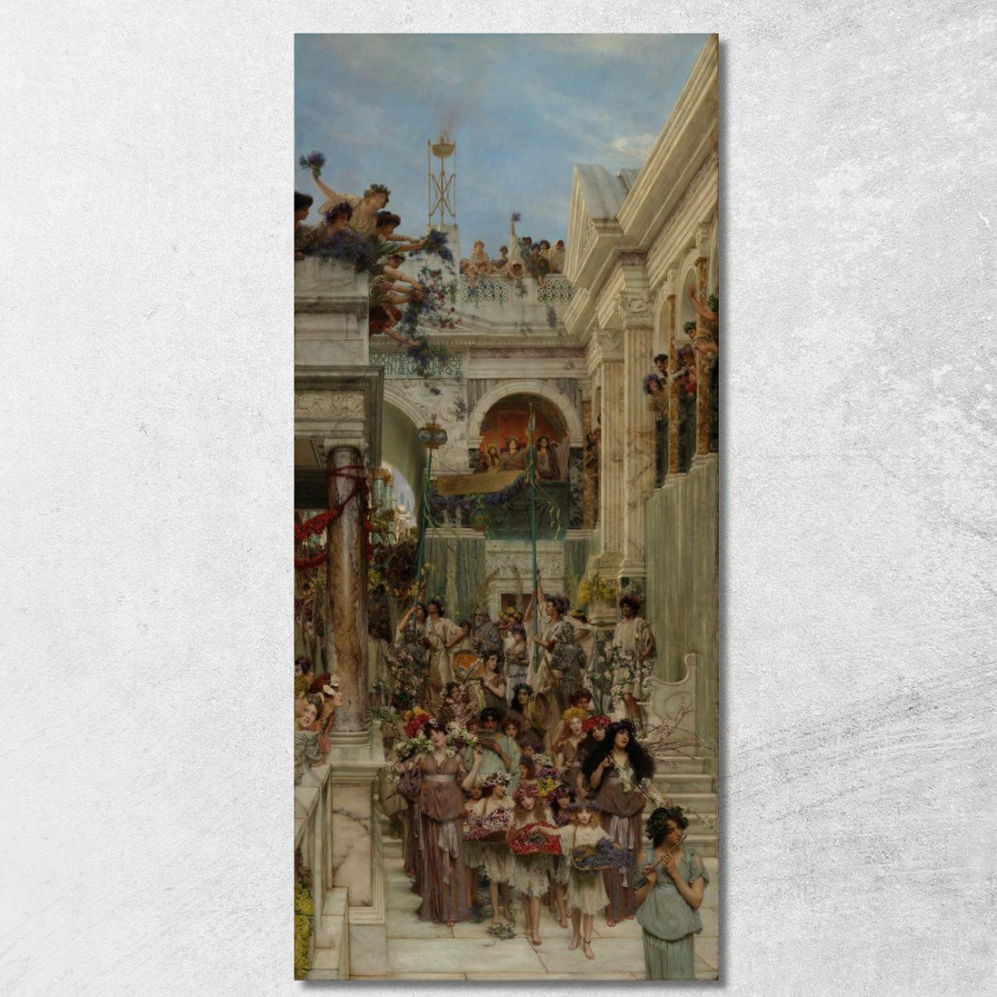 Primavera Lawrence Alma-Tadema lat36 quadro stampato su tela