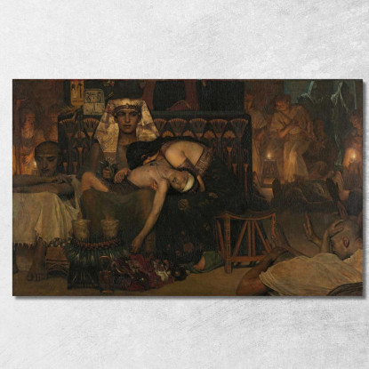 La Morte Del Figlio Primogenito Del Faraone Lawrence Alma-Tadema lat40 quadro stampato su tela