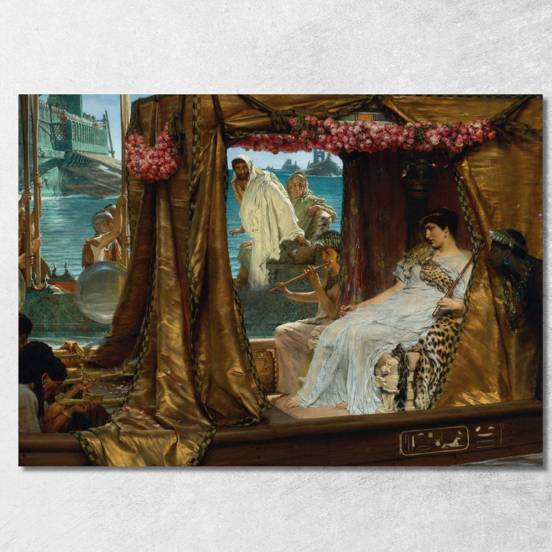 L'Incontro Di Antonio E Cleopatra Lawrence Alma-Tadema lat44 quadro stampato su tela