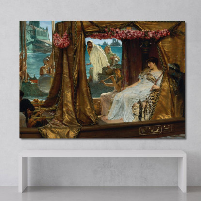 L'Incontro Di Antonio E Cleopatra Lawrence Alma-Tadema lat44 quadro stampato su tela