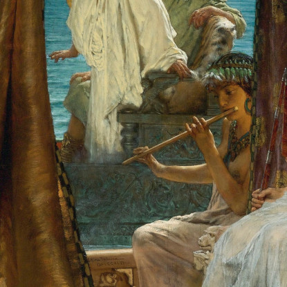 L'Incontro Di Antonio E Cleopatra Lawrence Alma-Tadema lat44 quadro stampato su tela