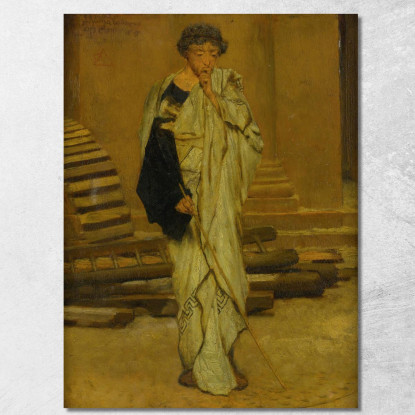 L'Architetto Romano Lawrence Alma-Tadema lat45 quadro stampato su tela