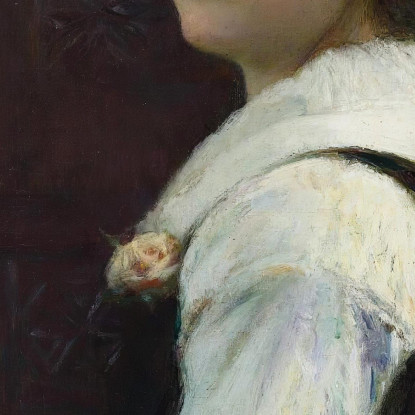 Ragazza Bretone Pascal Dagnan Bouveret pdb7 quadro stampato su tela