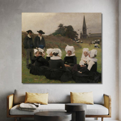 Donne Bretoni In Grazia Pascal Dagnan Bouveret pdb8 quadro stampato su tela