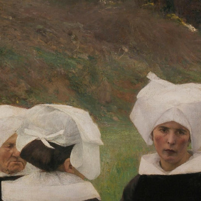 Donne Bretoni In Grazia Pascal Dagnan Bouveret pdb8 quadro stampato su tela