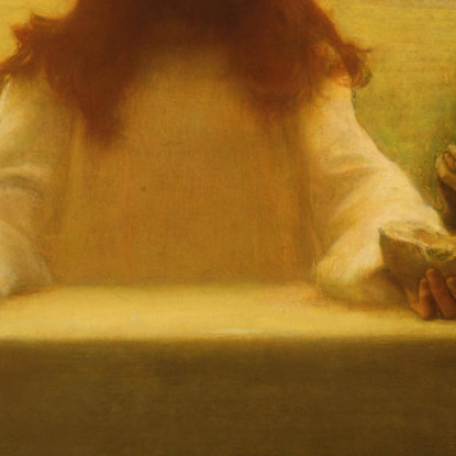 Cristo E I Pellegrini Di Emmaus Pascal Dagnan Bouveret pdb10 quadro stampato su tela