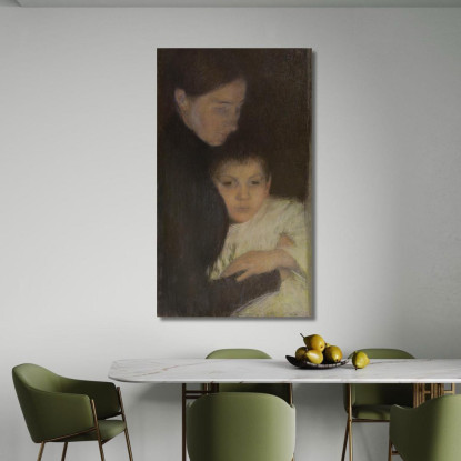 Donna E Bambino Pascal Dagnan Bouveret pdb12 quadro stampato su tela