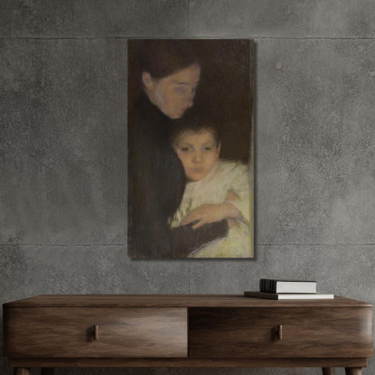 Donna E Bambino Pascal Dagnan Bouveret pdb12 quadro stampato su tela