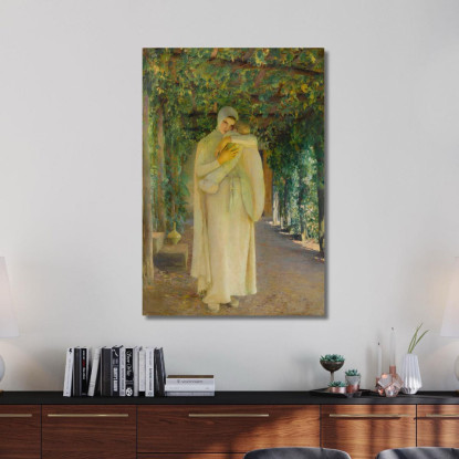 Madonna Della Treille Pascal Dagnan Bouveret pdb16 quadro stampato su tela