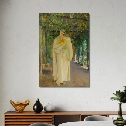 Madonna Della Treille Pascal Dagnan Bouveret pdb16 quadro stampato su tela