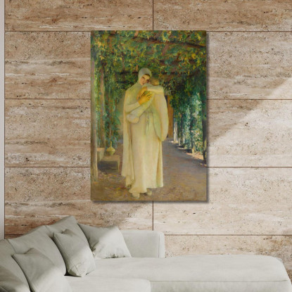 Madonna Della Treille Pascal Dagnan Bouveret pdb16 quadro stampato su tela