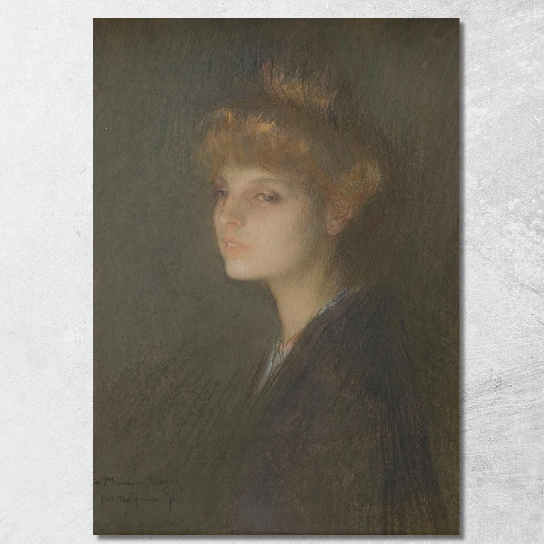 Ritratto Di Una Donna Pascal Dagnan Bouveret pdb23 quadro stampato su tela