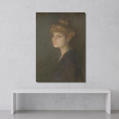 Ritratto Di Una Donna Pascal Dagnan Bouveret pdb23 quadro stampato su tela