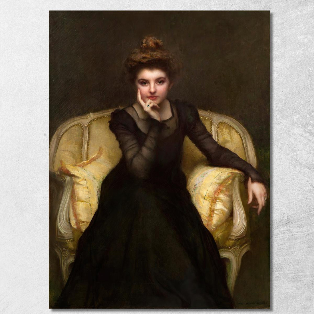 Ritratto Di Donna Elegante Pascal Dagnan Bouveret pdb24 quadro stampato su tela