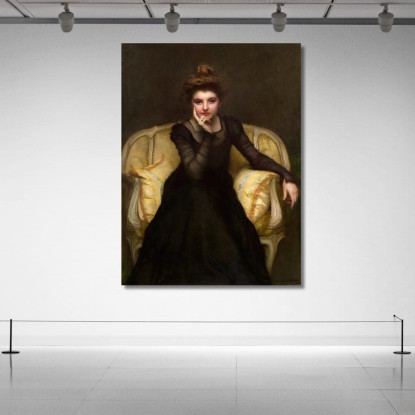 Ritratto Di Donna Elegante Pascal Dagnan Bouveret pdb24 quadro stampato su tela