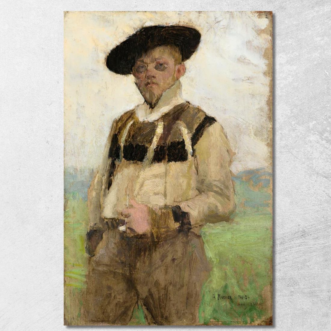 Ritratto Di Jules-Alexis Muenier Pascal Dagnan Bouveret pdb28 quadro stampato su tela