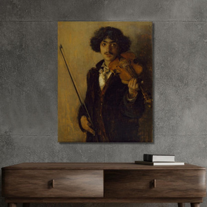 Il Musicista Pascal Dagnan Bouveret pdb34 quadro stampato su tela