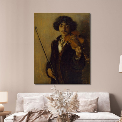 Il Musicista Pascal Dagnan Bouveret pdb34 quadro stampato su tela