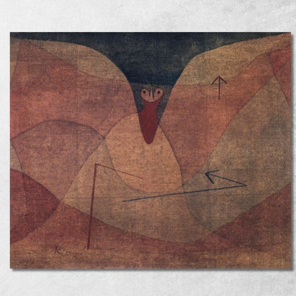 Evoluzione Aviatica Paul Klee pkl8 quadro stampato su tela