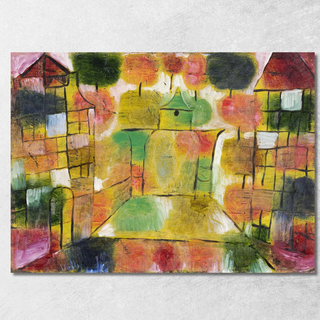 Ritmi Degli Alberi E Dell'Architettura Paul Klee pkl11 quadro stampato su tela