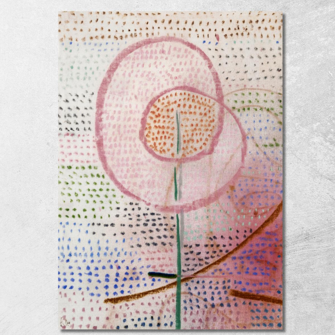 Fioritura Paul Klee pkl14 quadro stampato su tela