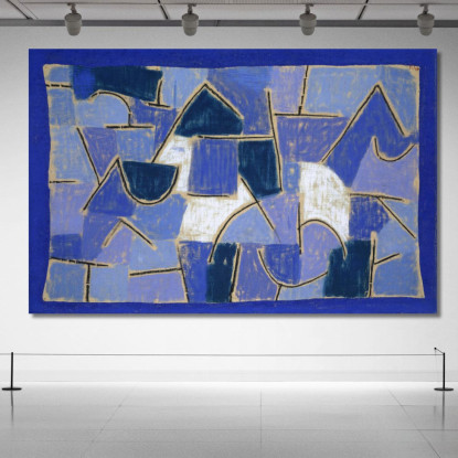 Notte Blu Paul Klee pkl15 quadro stampato su tela