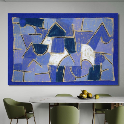 Notte Blu Paul Klee pkl15 quadro stampato su tela