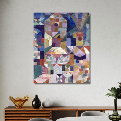 Burggarten Paul Klee pkl17 quadro stampato su tela
