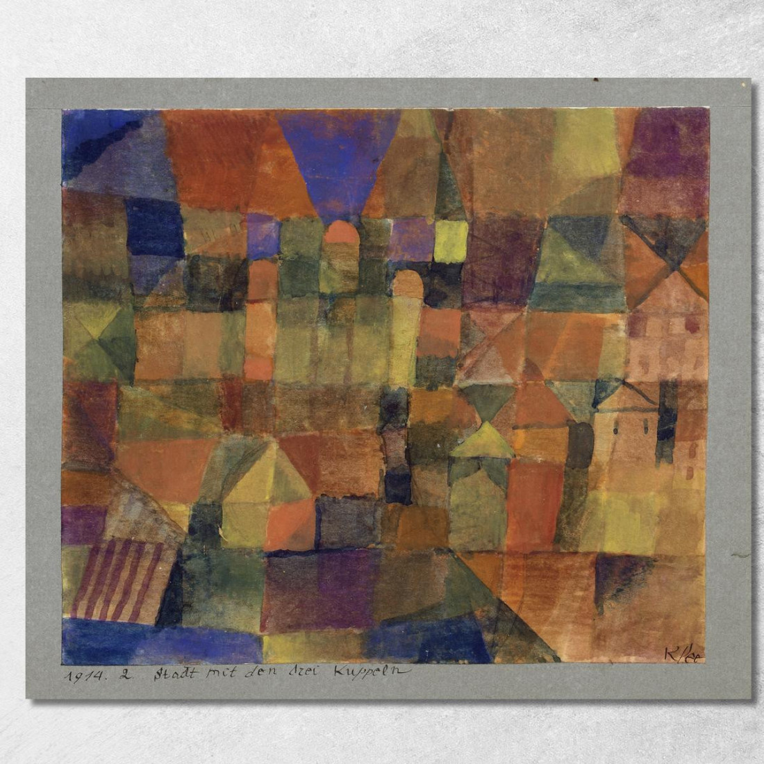 Città Con Le Tre Cupole Paul Klee pkl20 quadro stampato su tela