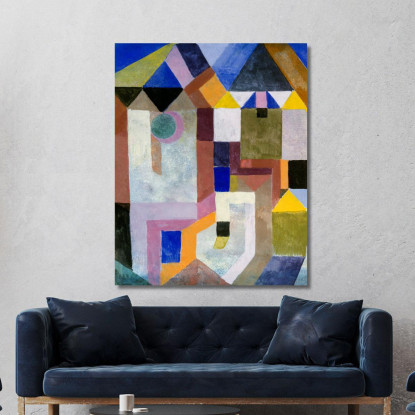Architettura Colorata Paul Klee pkl22 quadro stampato su tela
