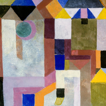 Architettura Colorata Paul Klee pkl22 quadro stampato su tela