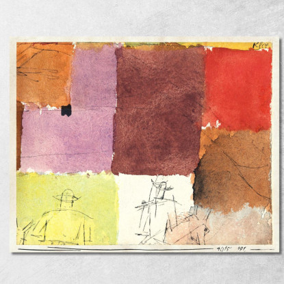 Composizione Con Figure Paul Klee pkl23 quadro stampato su tela