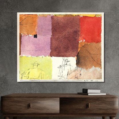 Composizione Con Figure Paul Klee pkl23 quadro stampato su tela